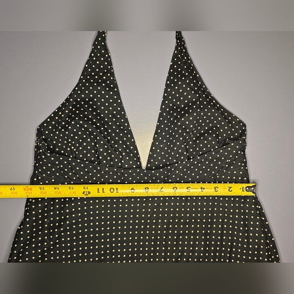 🌟SALE🌟 [GAP] Navy Blue & White Polka Dot Halter Top Midi/Maxi Dress 《10》 - Picture 16 of 16